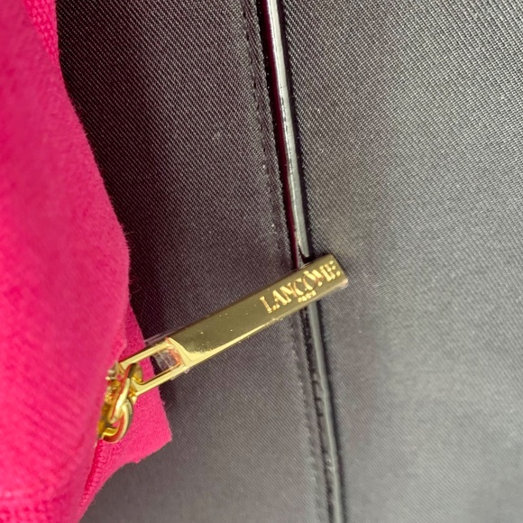 Lancôme travel pink/gold floral Limited Edition makeup bag & classic black tote - Picture 7 of 15